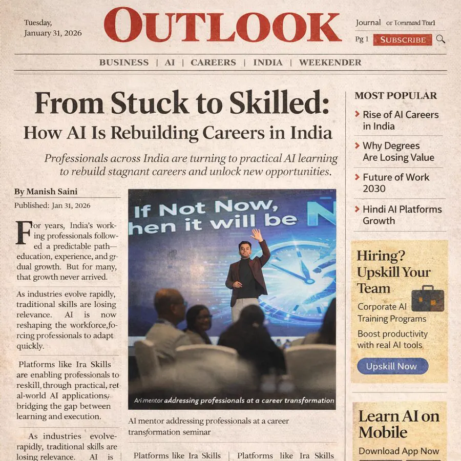 Deven U Pandey featured in Outlook
